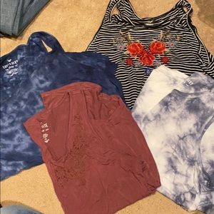 Lot of AEO flowy tank tops.